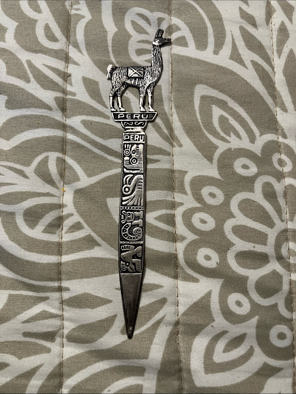 Peru Silver 925 Llama Letter Opener - Decorative